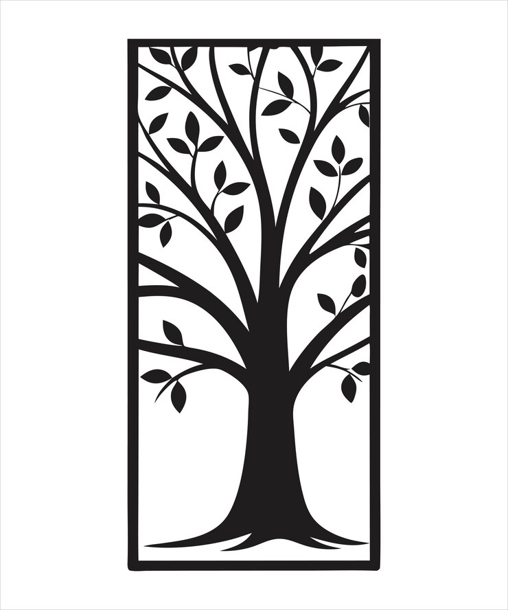 Vector inspirational laser cut pattern artwork