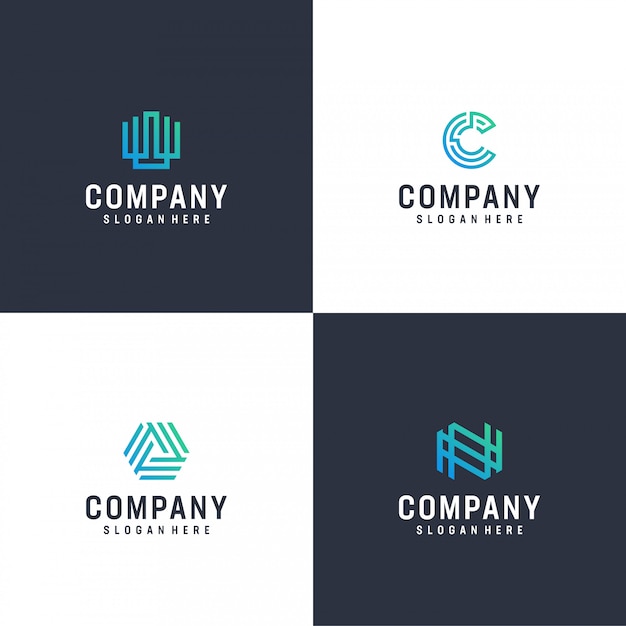 Inspirational modern logo bundle