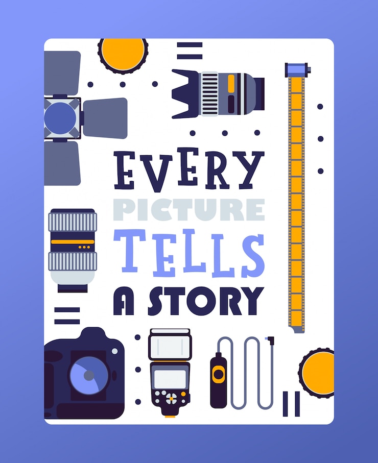 Vector inspirational poster for photographers