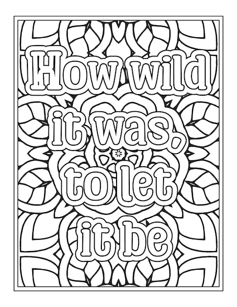 Inspirational Quotes Coloring Pages for Kdp Coloring Pages