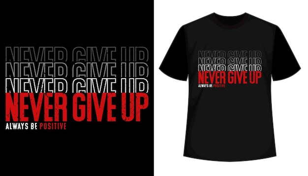 心に強く訴える引用タイポグラフィTシャツデザイン