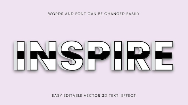 inspire editable text effects