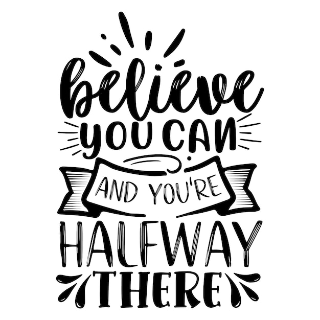 Inspirerend en motiverend Svg-ontwerp