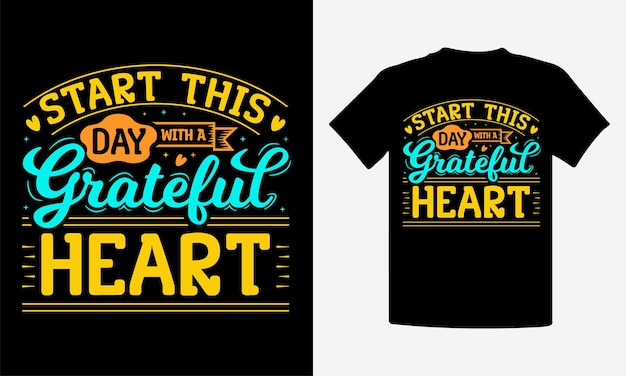 Inspirerend t-shirtontwerp premium vector