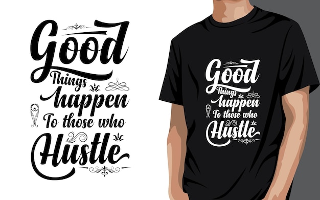 Inspirerende citaten Trendy moderne typografie TShirt-ontwerp