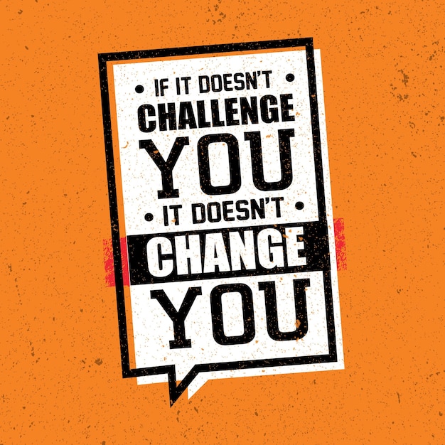 Inspirerende creatieve motivatie quote poster sjabloon op Grunge textuur ruwe achtergrond