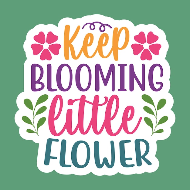 Inspirerende en motiverende EPS sticker Design Inspirerende digitale stickers Grappige sticker