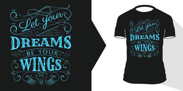 Inspirerende motiverende belettering Citaat voor print t-shirt mode kleding poster en merchandise