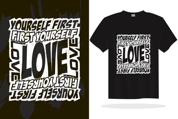 Inspirerende typografie belettering citeert vector t-shirt ontwerpsjabloon