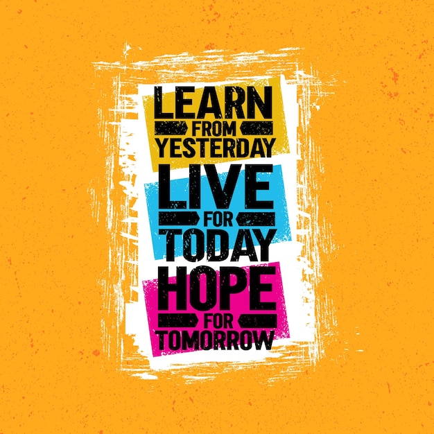 Inspiring Creative Motivation Quote Poster Template on Grunge Texture Rough Background