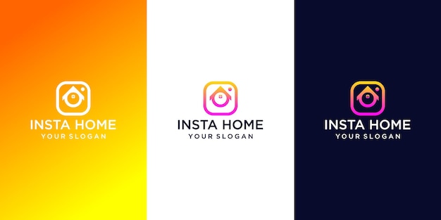 Insta home дизайн логотипа