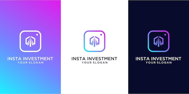 insta investering logo ontwerp