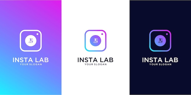 Insta lab logo ontwerp