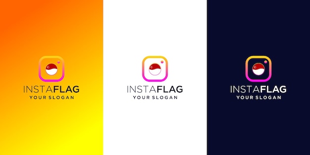 Instaflag logo design