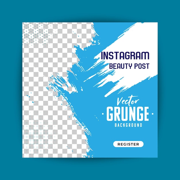 Instagram art brush Marketing Poster template