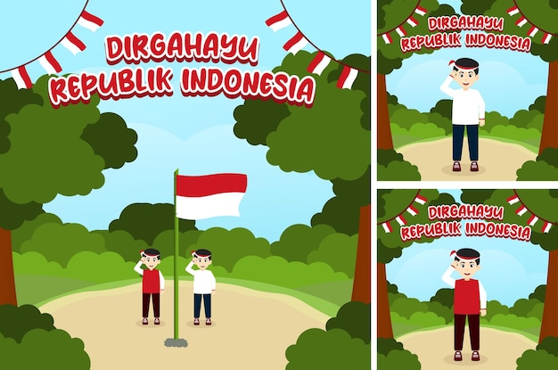 Instagram-bericht van de onafhankelijkheidsdag van indonesië