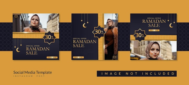 Instagram-berichtenverzameling voor ramadan-uitverkoop