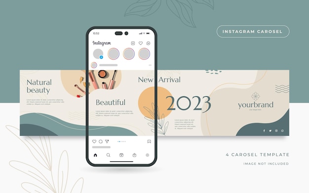 Modello di carosello di instagram