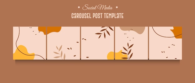 Instagram carousel post template