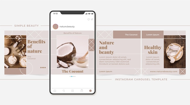 Instagram carousel templates