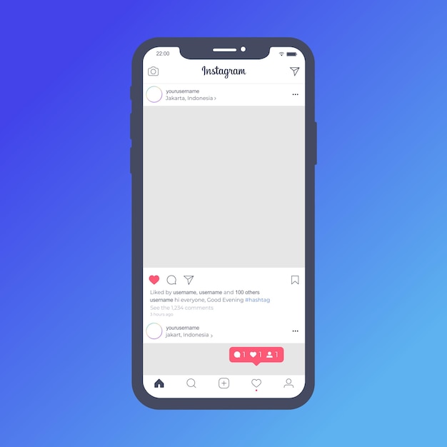 Instagram carrousel-interface