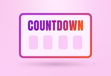 Countdown social media instagram sticker 3525913 Vector Art at