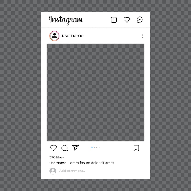 Instagram feed-framesjabloon