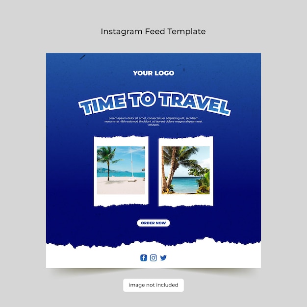 Instagram Feed Tamplate Traveling