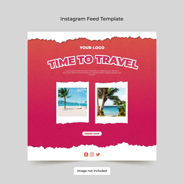 Instagram Feed Tamplate Traveling