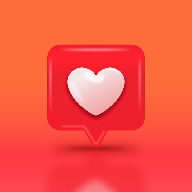 Вектор Уведомление instagram heart like