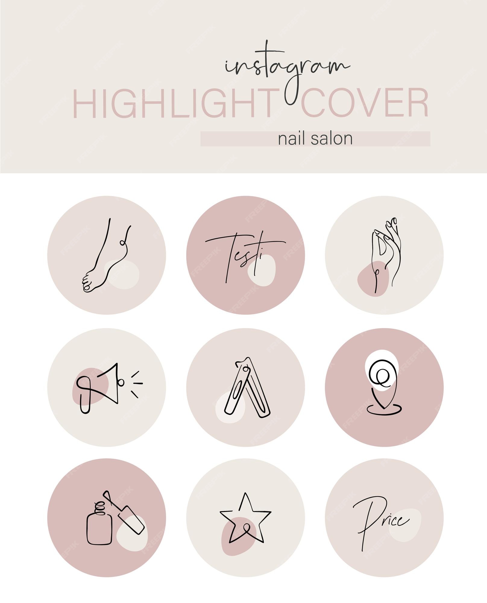 Premium Vector  Instagram highlight cover hobby and interest