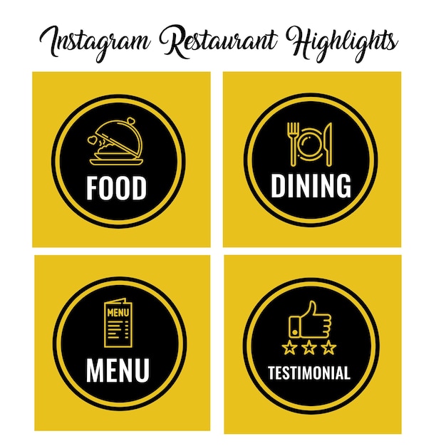 레스토랑의 Instagram 하이라이트