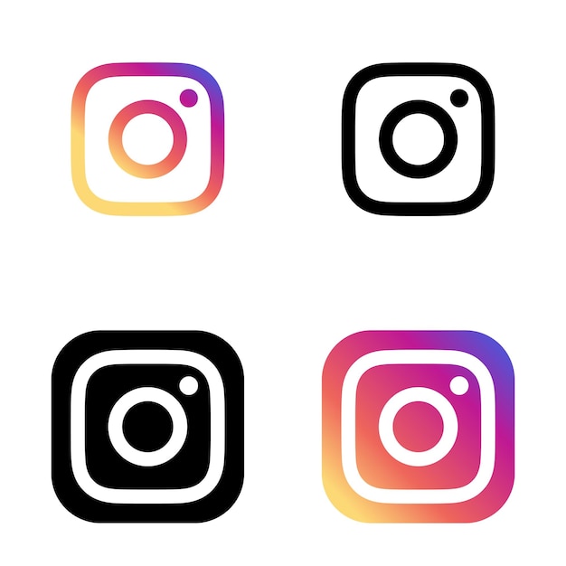 Vector instagram icon social media