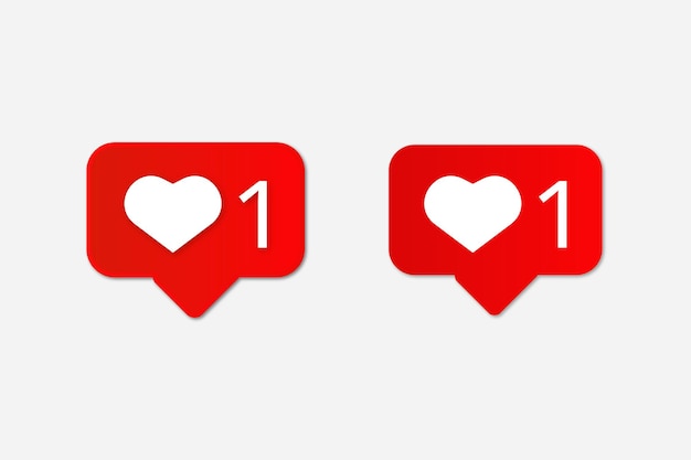 Instagram like notification vector design