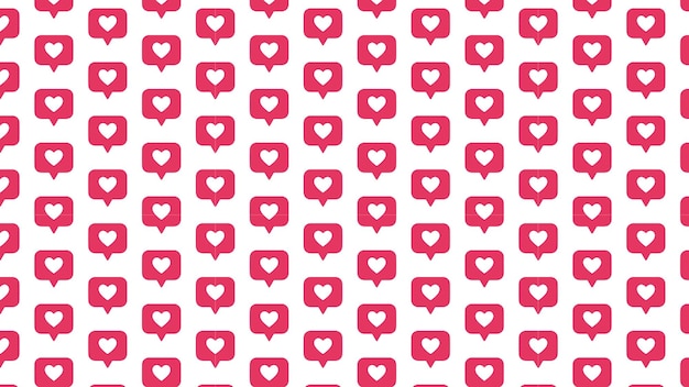 Vector instagram likes social media pattern