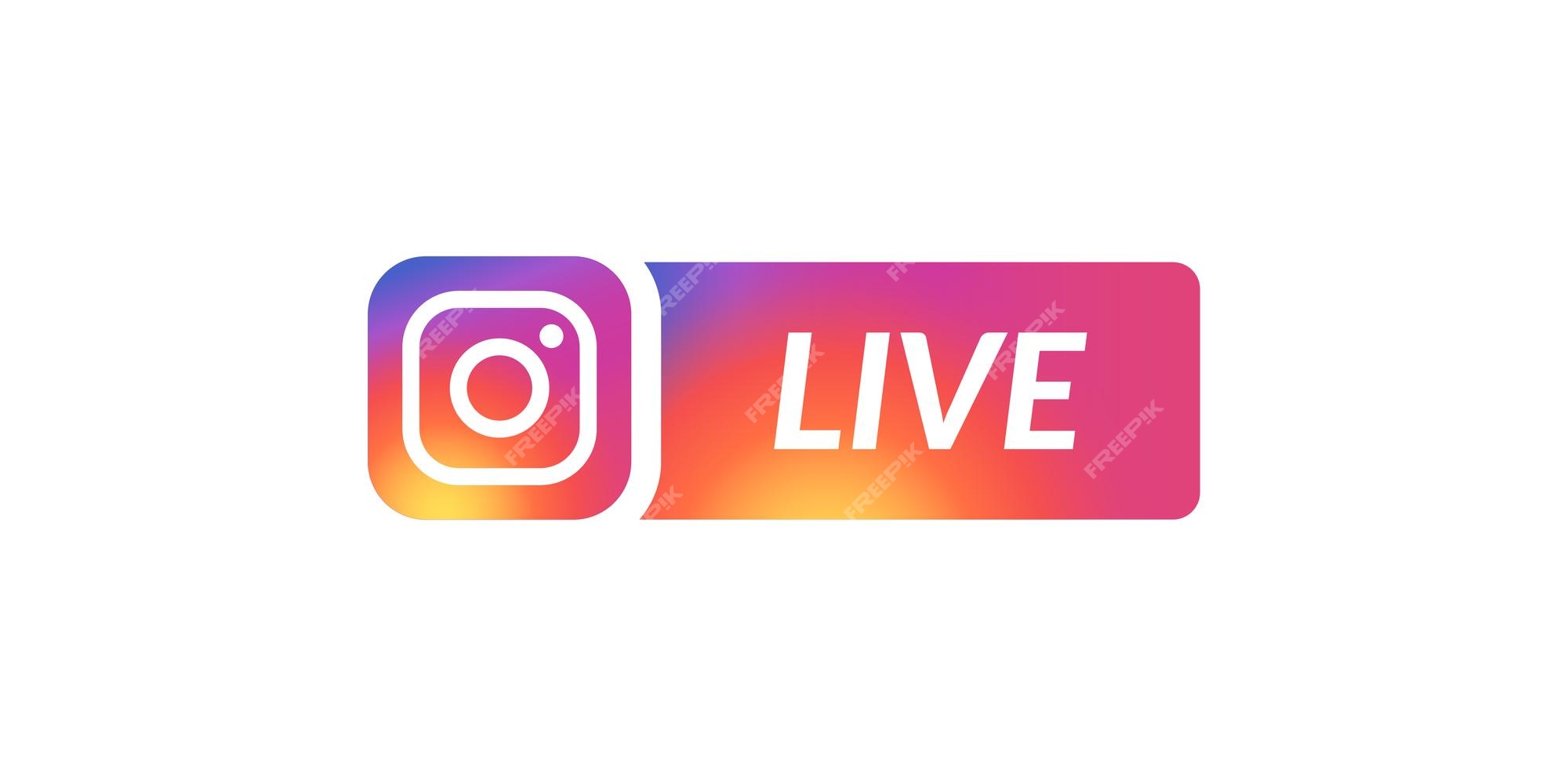 Premium Vector | Instagram live icon logo vector design isolated ...