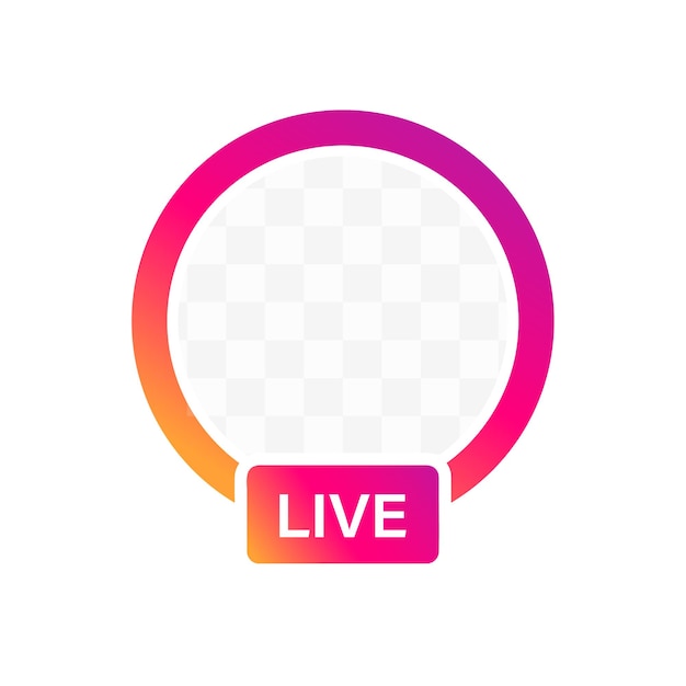 Instagram live streaming icon Instagram stories new story hashtag vector set Instagram stories badges Circle instagram stories frames  Editorial illustration Rivne Ukraine  January 9 2022