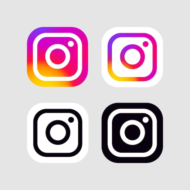 Instagram logo collection