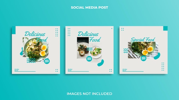 Instagram post design food