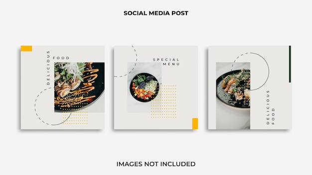 Instagram post design food