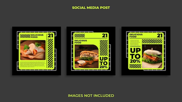 Instagram post design food