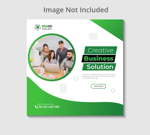 Vector instagram post design template