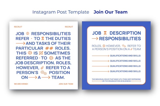 Instagram Post Template Join Our Team