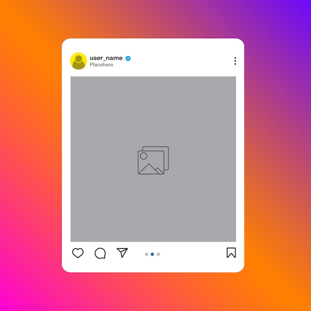 インスタグラム・ポスト・テンプレート・モックアップ