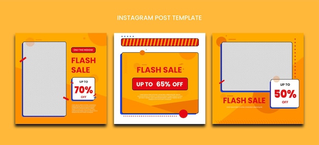 Vector instagram post template