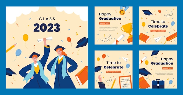 Instagram posts collection for class of 2023 graduation