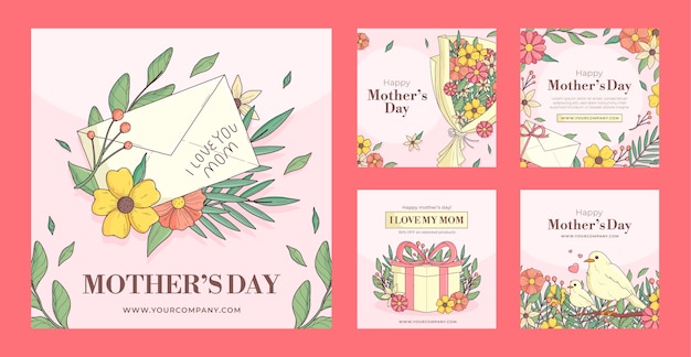 Instagram posts collection for mothers day celebration