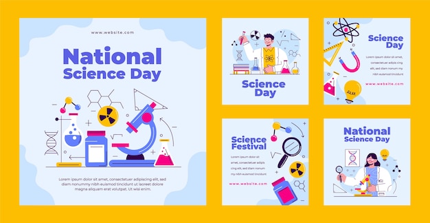 Instagram posts collection for science and research