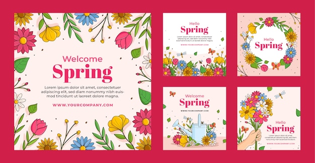 봄 축하를 위한 Instagram 게시물 모음