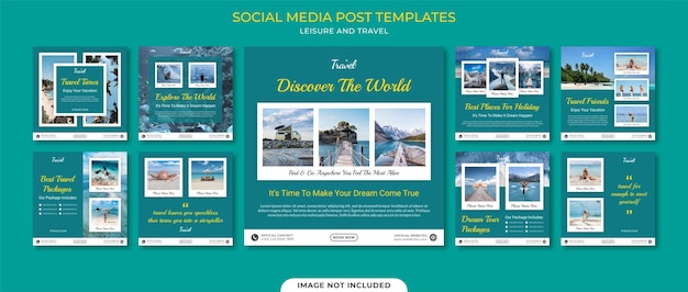 Instagram Posts Collection Template For Leisure and Travel